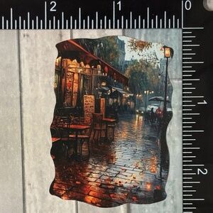 🌀10/$10🌀 Rainy Night Travel Travel Reusable Waterproof Vinyl Sticker Decal